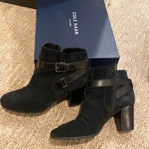 Cole Haan black suede Niles Bootie size 8.5.